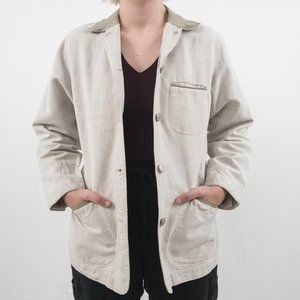 Vintage 90s GAP M Field Utility Jacket Natural